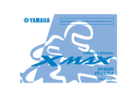 Yamaha XMAX 400 - Owners manual 2015 